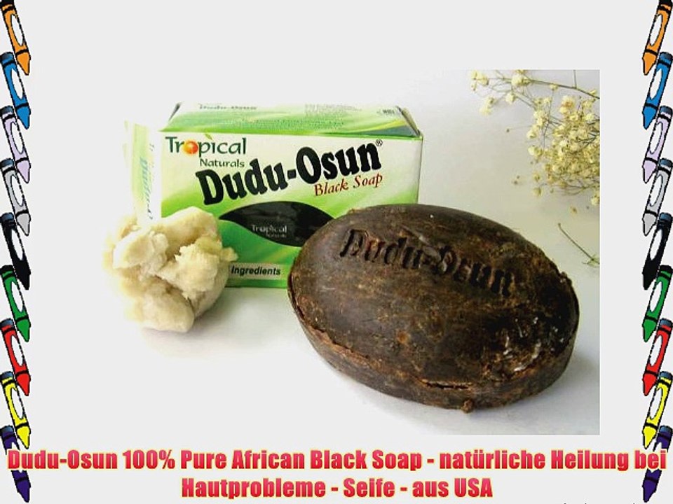Dudu-Osun 100% Pure African Black Soap - nat?rliche Heilung bei Hautprobleme - Seife - aus