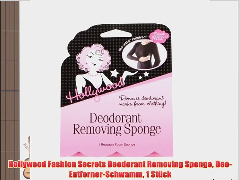 Hollywood Fashion Secrets Deodorant Removing Sponge Deo-Entferner-Schwamm 1 St?ck