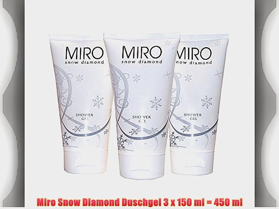 Miro Snow Diamond Duschgel 3 x 150 ml = 450 ml