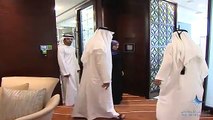 محمد بن راشد يستقبل محمد بن زايد في أبراج الإمارات