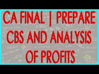 CA Final | Preparing CBS and Analysis of Profits