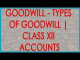 Partnership Accounting - Goodwill - Types of Goodwill | Class XII Accounts - CBSCE Board