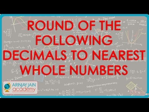 1150.US Maths for Grade 6 - Round of the following Decimals to nearest whole numbers
