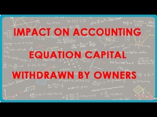 1116.Impact on Accounting Equation    Capital withdrawn by owners