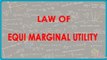 1144. CBSE Economics Class XII - Law of Equi Marginal Utility