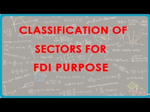 1139.Classification of Sectors for FDI Purpose
