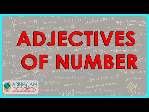 1179. Adjectives of Number
