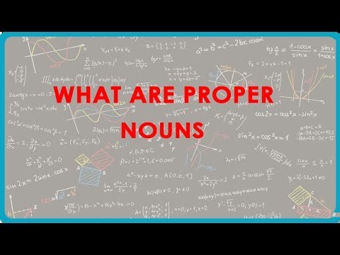1119. English - What are Proper Nouns
