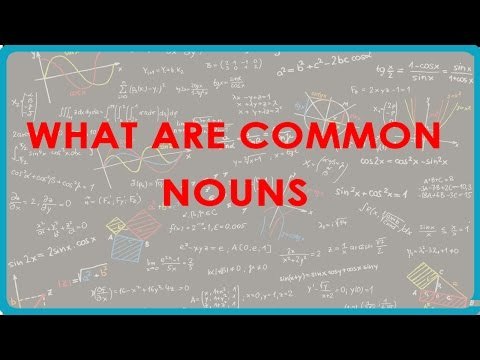 1121. English - What are Common Nouns