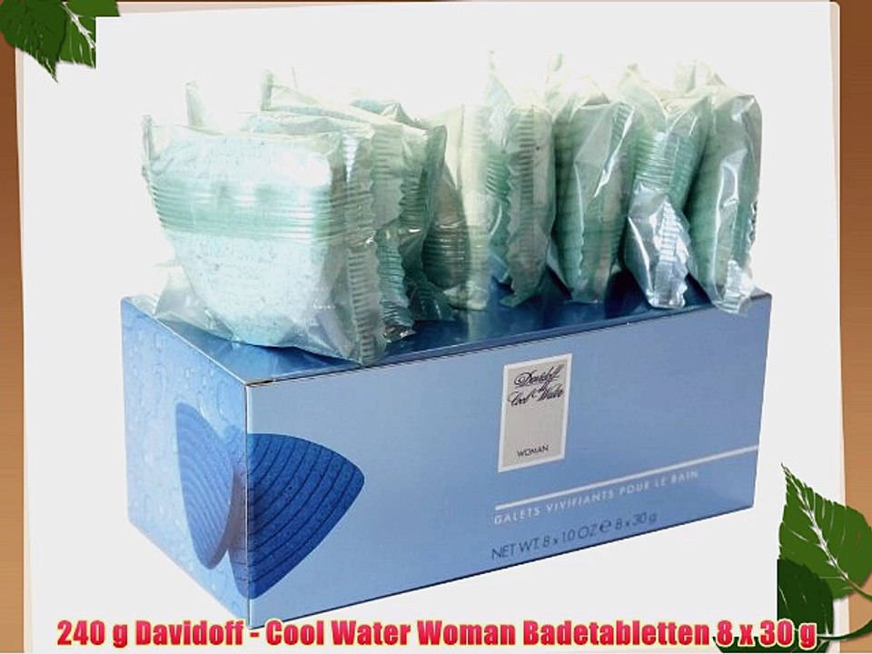 240 g Davidoff - Cool Water Woman Badetabletten 8 x 30 g