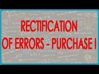 1096. Rectification of Errors - Purchase I
