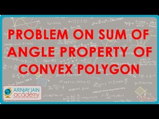 Problem on Sum of angle property of Convex Polygon