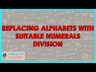 1454. Replacing Alphabets with Suitable numerals   Division