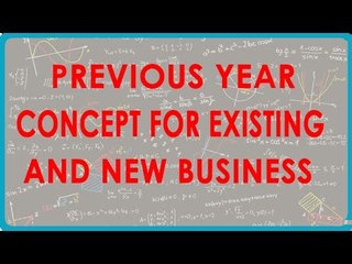 1439. Previous Year concept for existing and new business