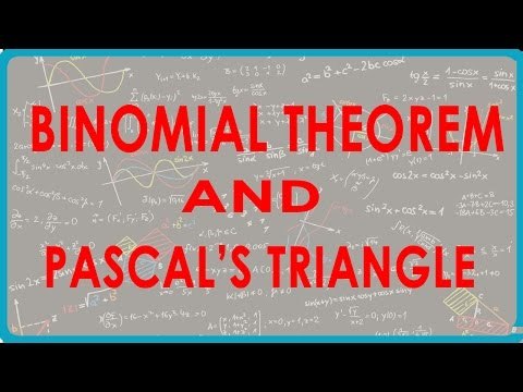 1105. Binomial Theorem and Pascal's Triangle
