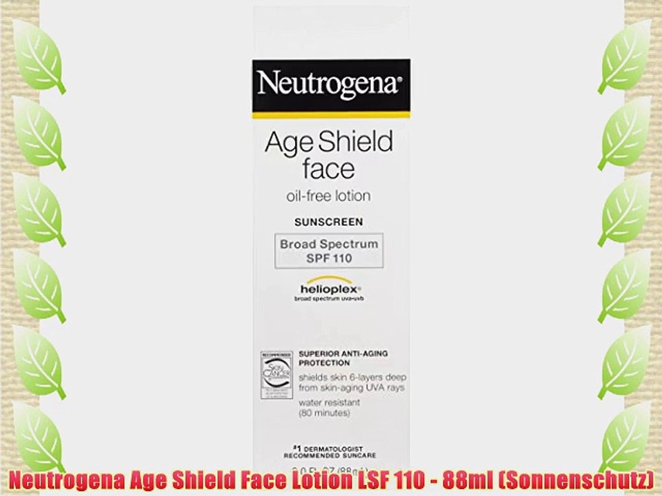 Neutrogena Age Shield Face Lotion LSF 110 - 88ml (Sonnenschutz)