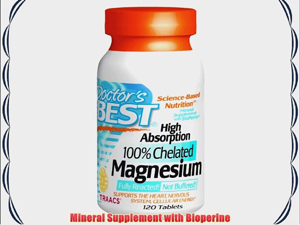 Doctor's Best hohe Absorption Magnesium 120 Tabletten [K?rperpflege]