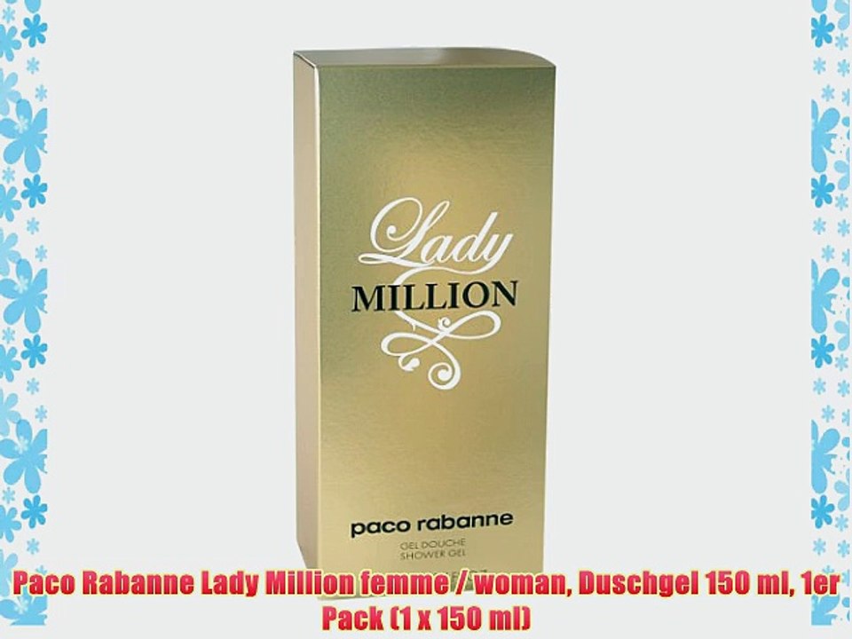 Paco Rabanne Lady Million femme / woman Duschgel 150 ml 1er Pack (1 x 150 ml)