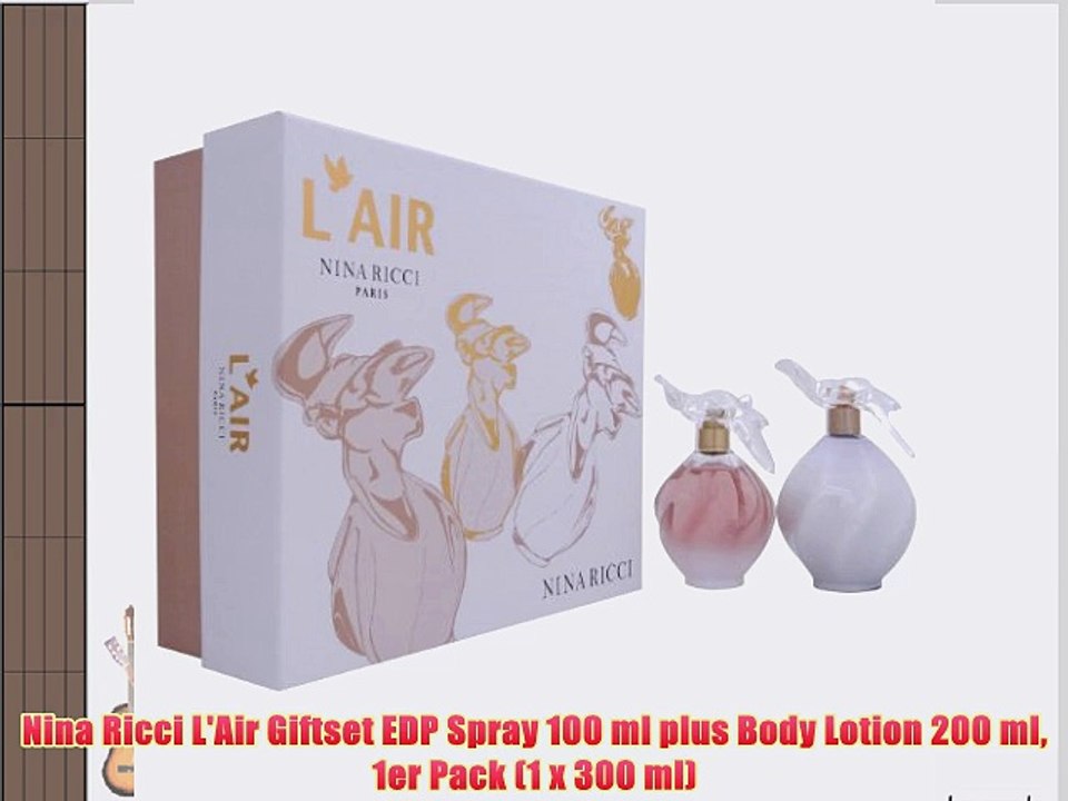 Nina Ricci L'Air Giftset EDP Spray 100 ml plus Body Lotion 200 ml 1er Pack (1 x 300 ml)