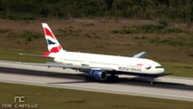 British Airways - Boeing 777-200 Landing at Cancun, Mexico