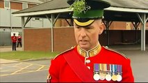 Princess Kate Middleton green dress and Duchess Irish Guards