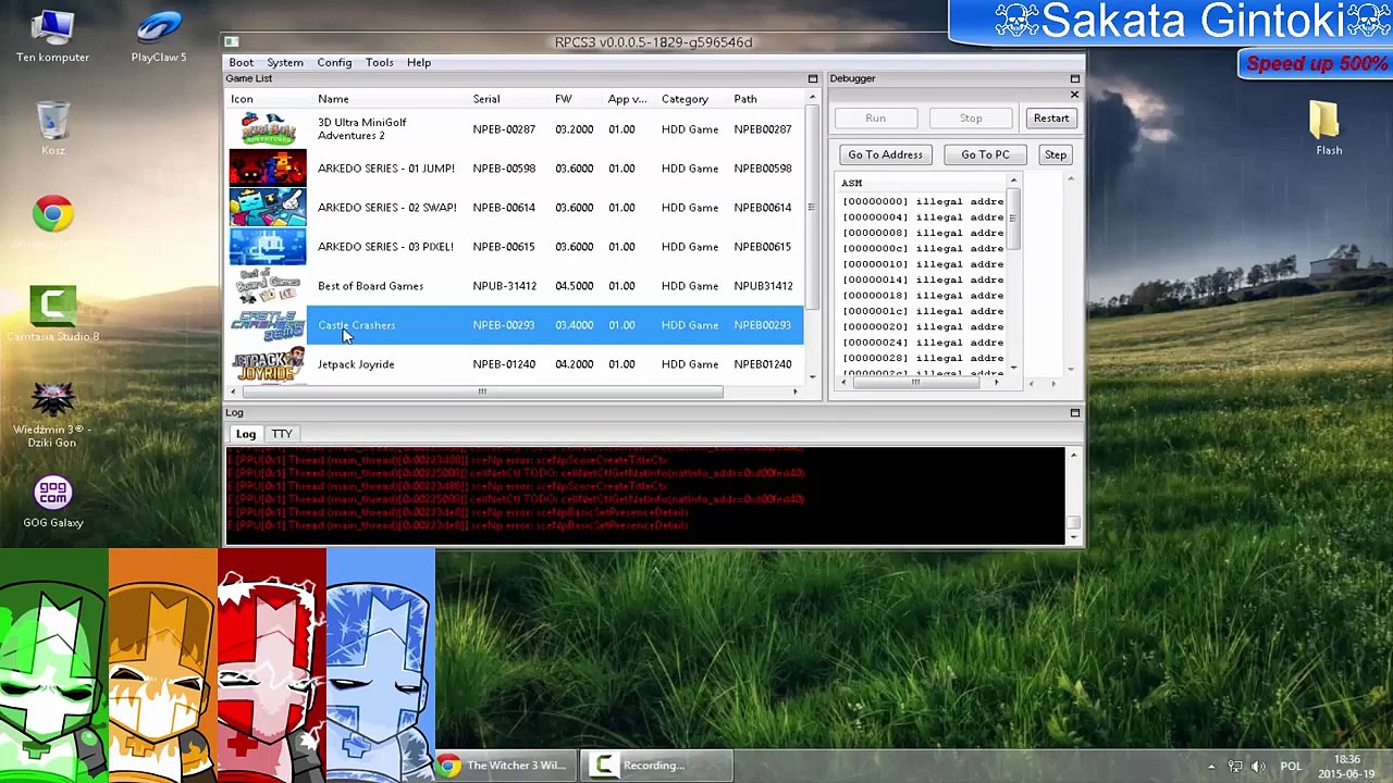 PS3 Emulator RPCS3 0.0.0.5 Castle Crashers In Game !