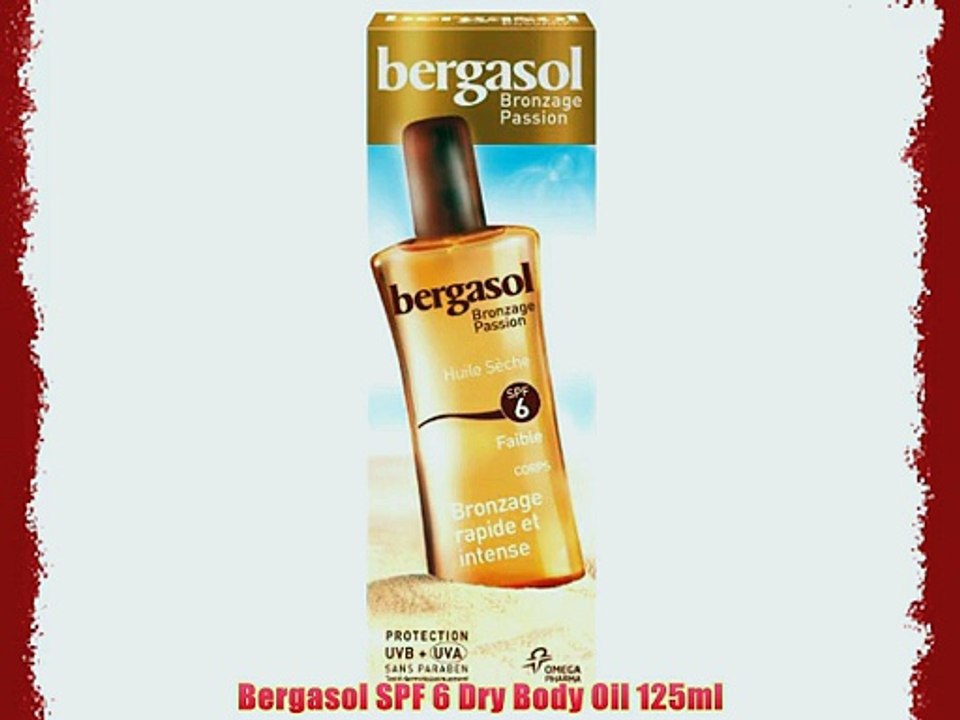 Bergasol SPF 6 Dry Body Oil 125ml