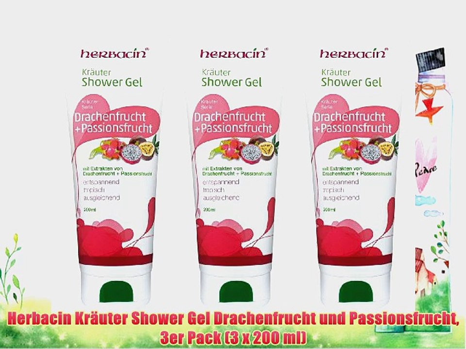 Herbacin Kr?uter Shower Gel Drachenfrucht und Passionsfrucht 3er Pack (3 x 200 ml)