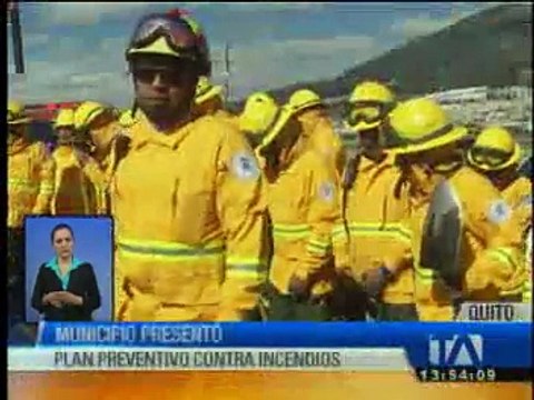 Municipio presentó plan preventivo en contra de incendios