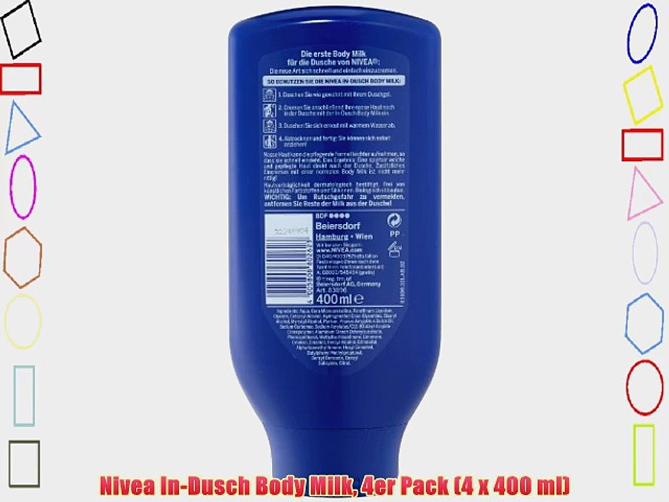 Nivea In-Dusch Body Milk 4er Pack (4 x 400 ml)