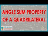 Angle Sum property of a Quadrilateral