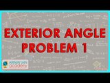 $ CBSE  Maths Class IX, ICSE Maths Class 9 -  Exterior Angle   Problem 1