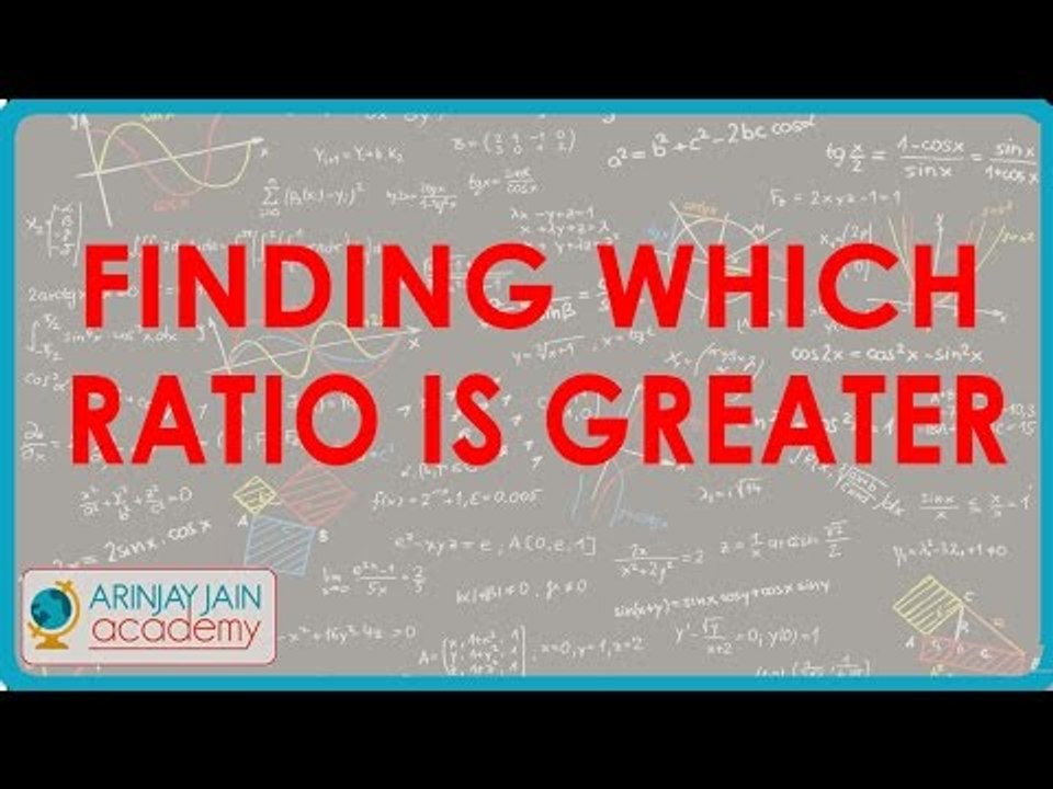 Finding which ratio is greater