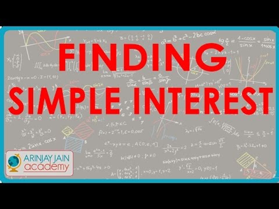 Finding Simple Interest