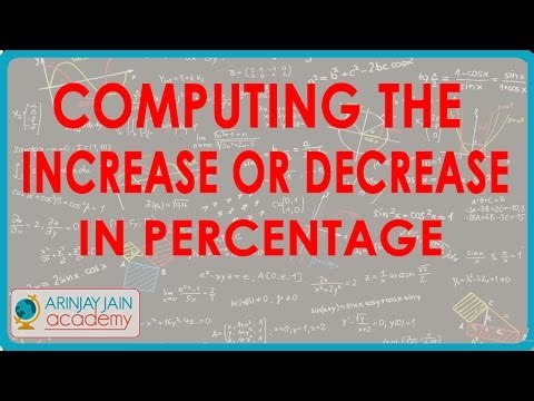 Computing the increase or decrease in percentage