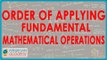 1037.CBSE Class VI Maths,  ICSE Class VI-  Order of applying Fundamental Mathematical Operations