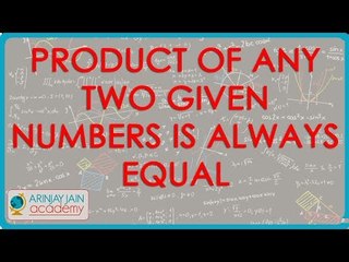 Product of any two given numbers is always equal to product of their HCF and LCM