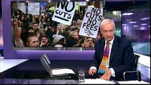 Nick Clegg is not waving but drowning over tuition fees (Channel 4 News, 8.12.10)
