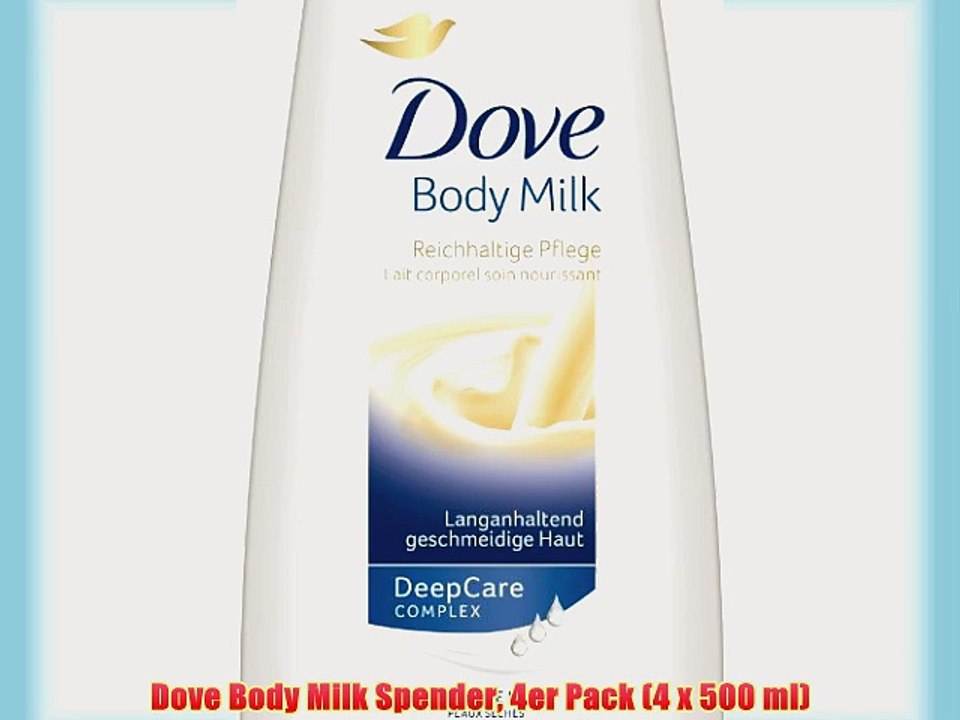 Dove Body Milk Spender 4er Pack (4 x 500 ml)