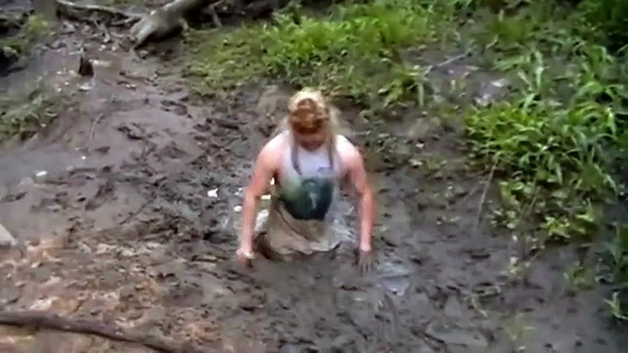 Man With Mullet Stuck In Mud