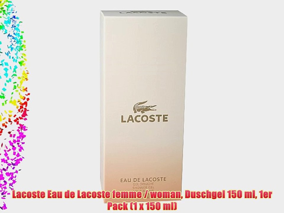 Lacoste Eau de Lacoste femme / woman Duschgel 150 ml 1er Pack (1 x 150 ml)