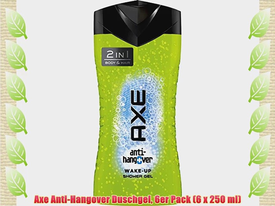 Axe Anti-Hangover Duschgel 6er Pack (6 x 250 ml)