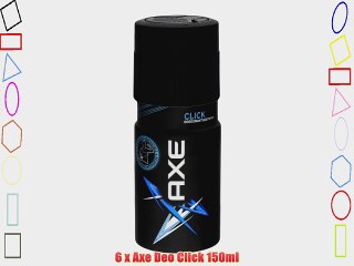 6 x Axe Deo Click 150ml