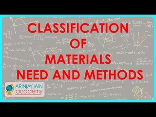 854. Classification of Materials - Need and methods