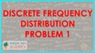 919. Discrete Frequency Distribution - Problem 1