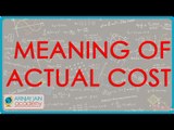 975.CA IPCC   Meaning of actual cost