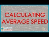 Calculating average speed