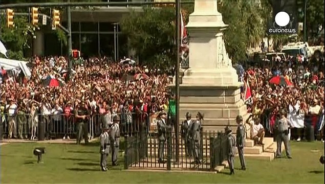 CША: флаг Конфедерации сняли с Капитолия Южной Каролины