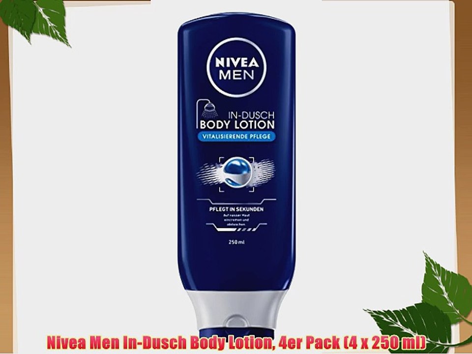 Nivea Men In-Dusch Body Lotion 4er Pack (4 x 250 ml)