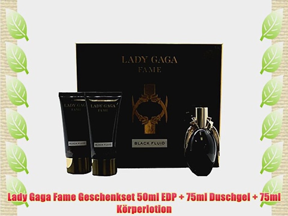 Lady Gaga Fame Geschenkset 50ml EDP   75ml Duschgel   75ml K?rperlotion